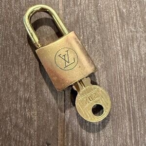 Louis Vuitton Gold Lock and Key #202